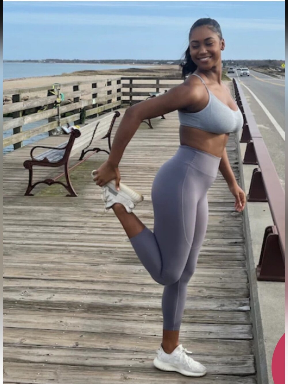 Fanka Beyond Nude Legging Sz L Lavander